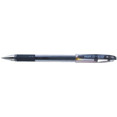 Penna roller PILOT BL-G3 con sistema d'inchiostro diretto ricaricabile, livello d'nchiostro visibile, grip ergonomico - punta 0,7mm - Nero