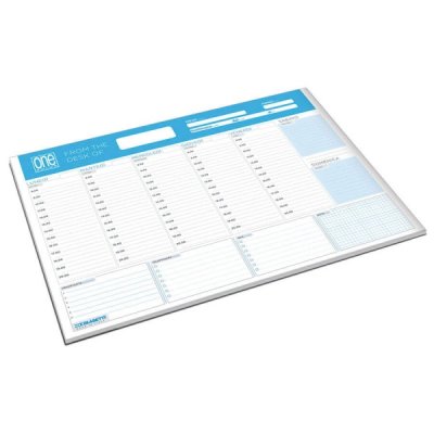 Weekly planner one color collato colore bianco, azzurro