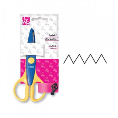 Forbici decorative colore giallo, blu