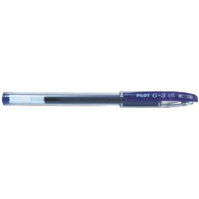 Penna roller PILOT BL-G3 con sistema d'inchiostro diretto ricaricabile, livello d'nchiostro visibile, grip ergonomico - punta 0,7mm - Blu