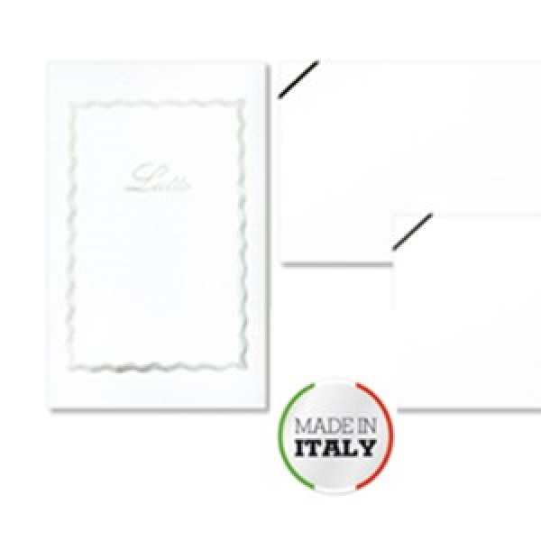Lutto - buste e biglietti colore bianco grammatura 200gr + 85gr