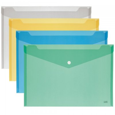 Busta con bottone 18,5x13,5 cm colore assortiti