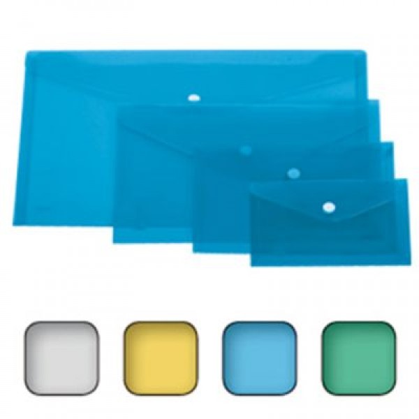 Busta con bottone 18x25cm colore assortiti
