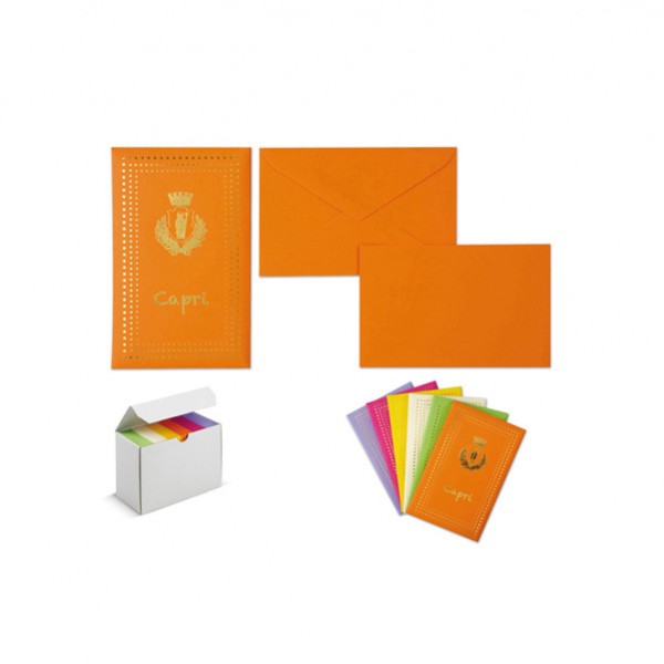 Capri - buste e biglietti colore assortiti grammatura 200gr + 90gr
