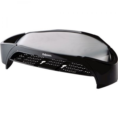 FELLOWES supporto da scrivania per monitor con cassetta portacorrispondenza e due piedini portaoggetti