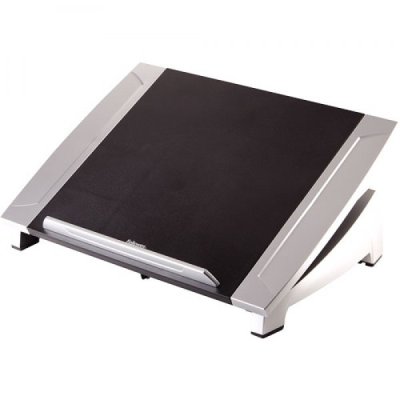 FELLOWES supporto per notebook regolabile in inclinazione ed il fermo frontale mantiene il portatile al suo posto, sostiene fino a 5kg