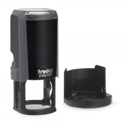 Printy 4.0 - timbro 4630 tondo colore nero colore eco grigio
