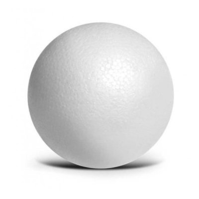 Sfera in polistirolo 5cm colore bianco