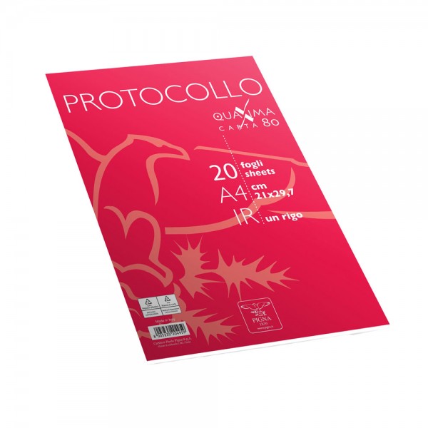 Fogli protocollo colore bianco grammatura 80gr