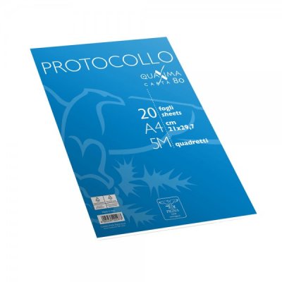 Fogli protocollo colore bianco grammatura 80gr