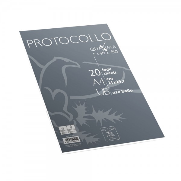 Fogli protocollo colore bianco grammatura 80gr