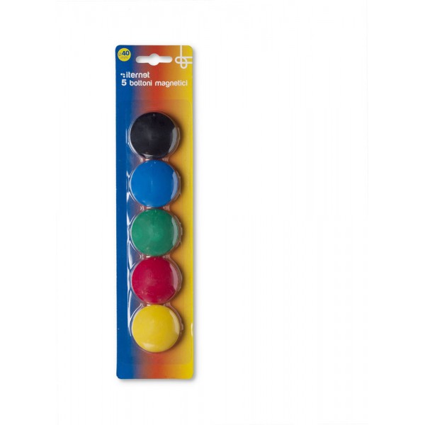 Bottoni magnetici colore assortito