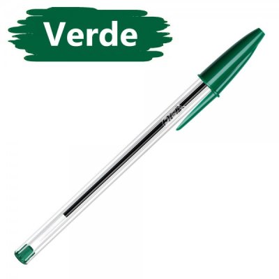 Penna a sfera BIC Cristal - punta da 1mm - Verde - 50pz