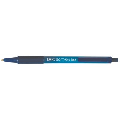 Penna a sfera BIC Soft feel - punta da 1mm - Blu - 12pz