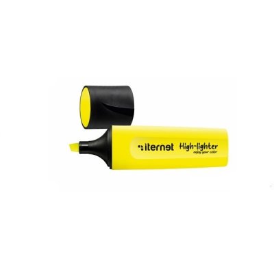 Evidenziatore colore giallo tipo punta scalpello