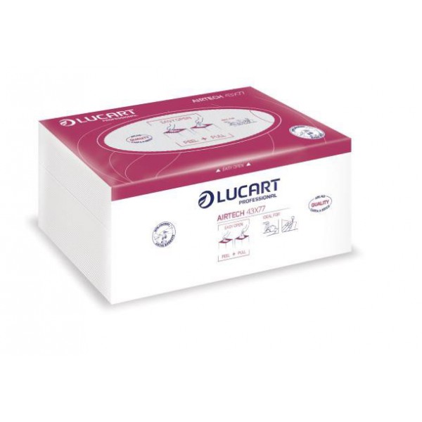 LUCART asciugatutto airtech da 100 strappi, 43x37cm