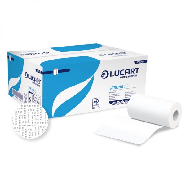 LUCART asciugamani a rotolo 70m da 190 strappi, 2 veli
