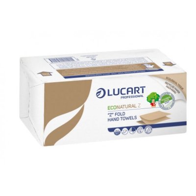 LUCART asciugamani econatural piegati a Z da 220 strappi, 23x23,5cm