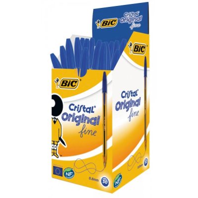 Penna a sfera BIC Cristal - punta da 0,8mm - Blu - 50pz