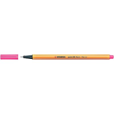 Fineliner point 88 - pennarello colore rosso fluo tipo punta ago