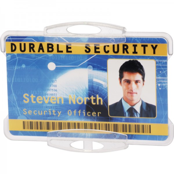 Porta badge rigido colore trasparente