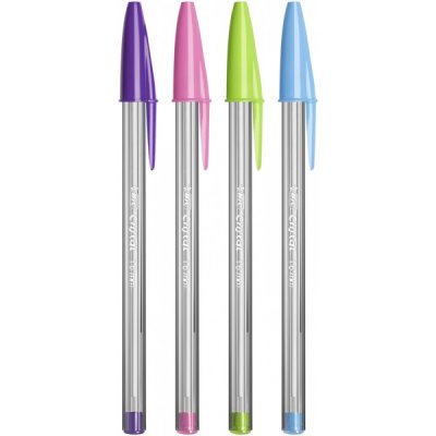 Cristal fun - penna a sfera colore assortiti tipo punta conica