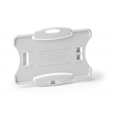 Porta badge rigido colore grigio chiaro