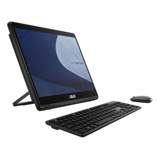 All in one asus expertcenter e1 e1600wkat-ba006w nero 15,6" touch cel n4500 4gb ssd256gb tastiera mouse w11 colore nero