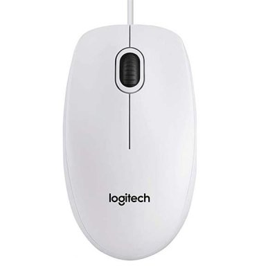 LOGITECH mouse USB ambidestro con 3 tasti lunghezza cavo 1,8mt