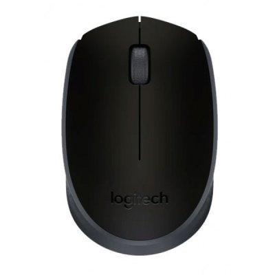 LOGITECH mouse wireless con 5 tasti nero-grigio