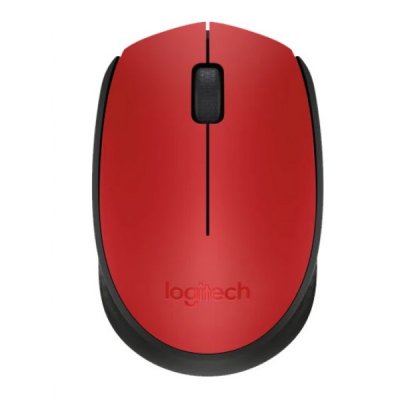 LOGITECH mouse wireless con 3 tasti rosso
