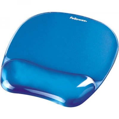 FELLOWES tappetino mouse con poggiapolso in gel atossico con base antiscivolo 20X23.5cm