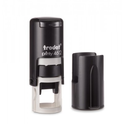Printy 4.0 - timbro 4612 p2 tondo colore nero colore nero