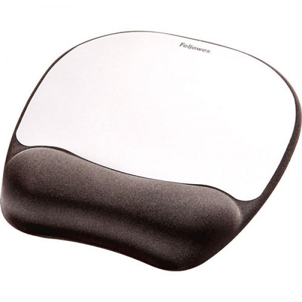 FELLOWES tappetino mouse con poggiapolso 20x23.5cm