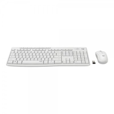 Kit di mouse e tastiera wireless usb mk295 colore bianco