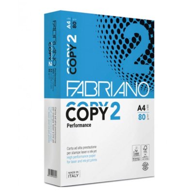 Carta per fotocopie copy 2 - a4 colore bianco grammatura 80gr