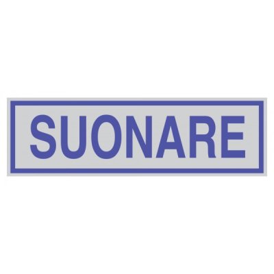 Targhetta suonare