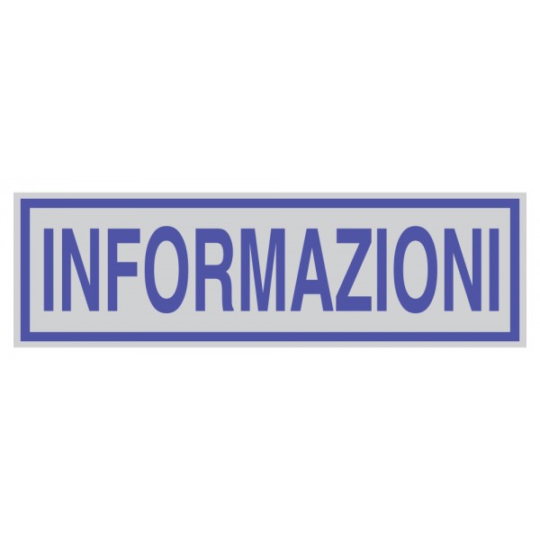 Targhetta informazioni