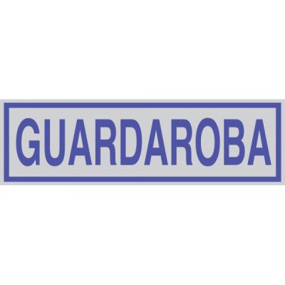 Targhetta guardaroba