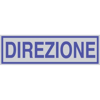 Targhetta direzione