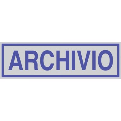 Targhetta archivio