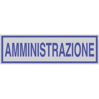 Targhetta amministrazione