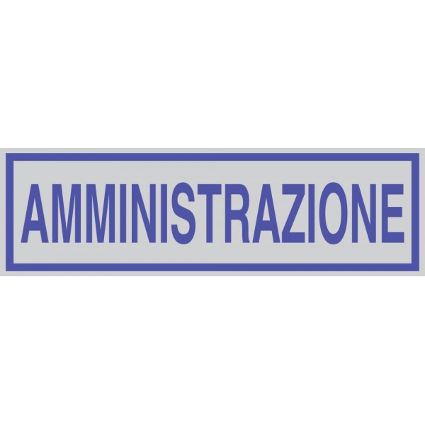 Targhetta amministrazione