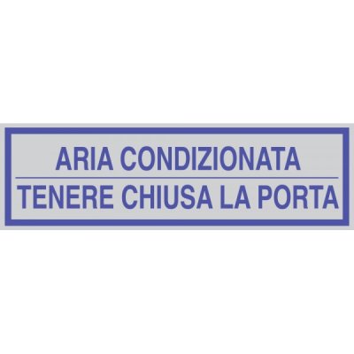 Targhetta aria condizionata