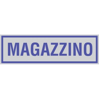 Targhetta magazzino