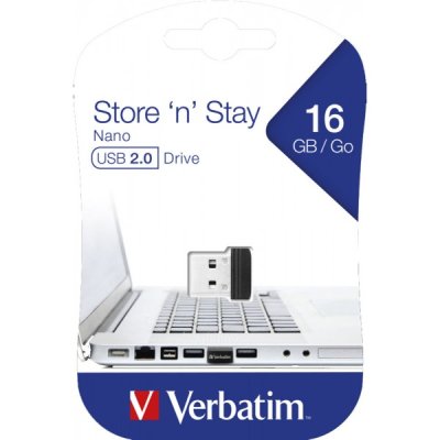 Pen drive store 'n' stay nano usb 2.0 da 16gb colore nero