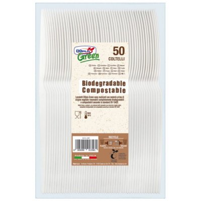 Coltelli compact bio, 50pz colore avorio