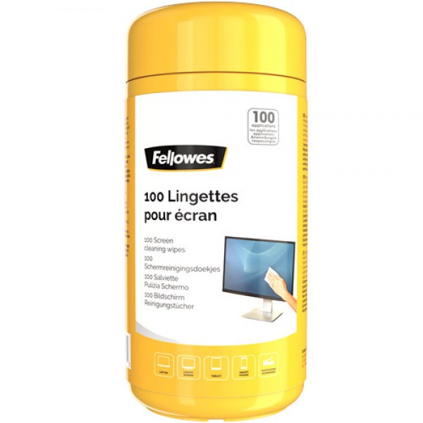 FELLOWES 100 salviette preumidificate per pc