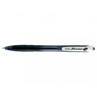 Rexgrip begreen - penna a sfera colore nero tipo punta conica