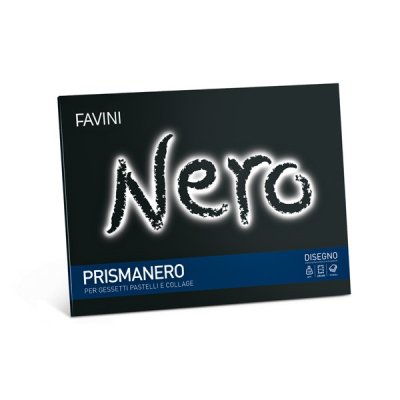 Album da disegno prismanero ruvido 10fg colore nero grammatura 128gr